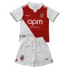Officiële Voetbalshirt + Korte Broek AS Monaco Thuis 2025-26 - Kids