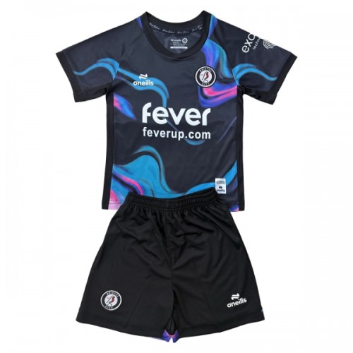 Officiële Voetbalshirt + Korte Broek Bristol City Derde 2025-26 - Kids Officiële Voetbalshirt + Korte Broek Bristol City Derde 2025-26 - Kids