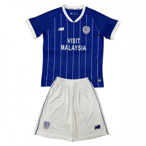 Officiële Voetbalshirt + Korte Broek Cardiff City Thuis 2025-26 - Kids Officiële Voetbalshirt + Korte Broek Cardiff City Thuis 2025-26 - Kids