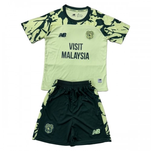 Officiële Voetbalshirt + Korte Broek Cardiff City Uit 2025-26 - Kids Officiële Voetbalshirt + Korte Broek Cardiff City Uit 2025-26 - Kids