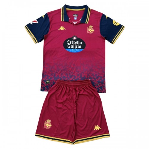 Officiële Voetbalshirt + Korte Broek Deportivo de La Coruna Uit 2025-26 - Kids Officiële Voetbalshirt + Korte Broek Deportivo de La Coruna Uit 2025-26 - Kids