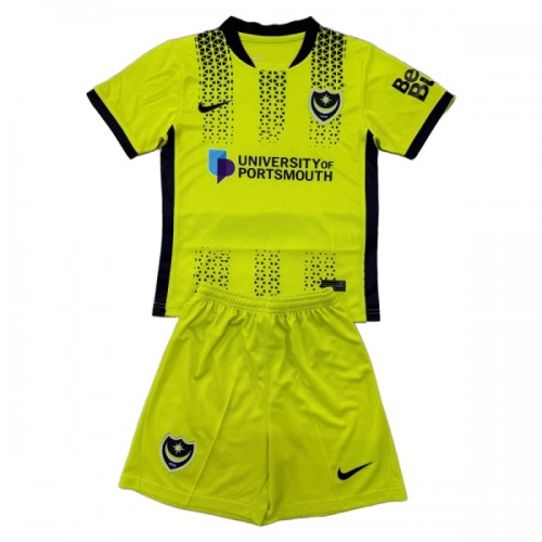 Officiële Voetbalshirt + Korte Broek Portsmouth Derde 2025-26 - Kids Officiële Voetbalshirt + Korte Broek Portsmouth Derde 2025-26 - Kids