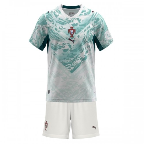 Officiële Voetbalshirt + Korte Broek Portugal Uit WK 2026 - Kids Officiële Voetbalshirt + Korte Broek Portugal Uit WK 2026 - Kids