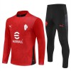 AC Milan Trainings Sweatshirt Quarter-zip 2025-26 Rode - Heren AC Milan Trainings Sweatshirt Quarter-zip 2025-26 Rode - Heren