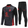 AC Milan Trainings Sweatshirt Quarter-zip 2025-26 Zwarte - Heren AC Milan Trainings Sweatshirt Quarter-zip 2025-26 Zwarte - Heren