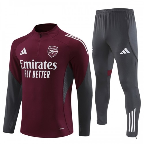 Arsenal Trainings Sweatshirt Quarter-zip 2025-26 Rode - Heren Arsenal Trainings Sweatshirt Quarter-zip 2025-26 Rode - Heren