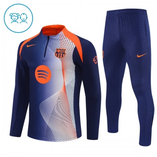 FC Barcelona Trainings Sweatshirt Quarter-zip 2025-26 Blauwe - Kids FC Barcelona Trainings Sweatshirt Quarter-zip 2025-26 Blauwe - Kids