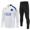 Paris Saint-Germain Trainings Sweatshirt Quarter-zip 2025-26 Witte - Heren Paris Saint-Germain Trainings Sweatshirt Quarter-zip 2025-26 Witte - Heren