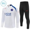 Paris Saint-Germain Trainings Sweatshirt Quarter-zip 2025-26 Witte - Kids Paris Saint-Germain Trainings Sweatshirt Quarter-zip 2025-26 Witte - Kids