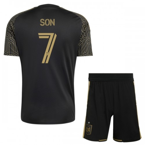 Officiële Voetbalshirt + Korte Broek Los Angeles FC Son 7 Thuis 2026 - Kids Officiële Voetbalshirt + Korte Broek Los Angeles FC Son 7 Thuis 2026 - Kids