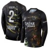 Officiële Voetbalshirt Paris Saint-Germain Hakimi 2 Night Edition 2025-26 Lange Mouw - Heren