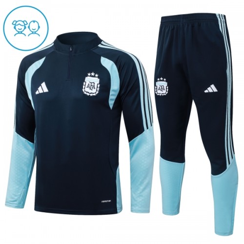 Argentinië Trainings Sweatshirt Quarter-zip 2026-27 Grijze - Kids Argentinië Trainings Sweatshirt Quarter-zip 2026-27 Grijze - Kids