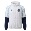 Argentinië Trainingsjack Capuchon 2026-27 Witte - Heren