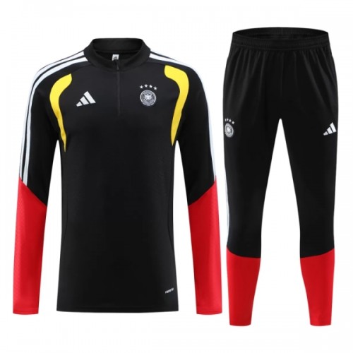 Duitsland Trainings Sweatshirt Quarter-zip 2026-27 Zwarte - Heren Duitsland Trainings Sweatshirt Quarter-zip 2026-27 Zwarte - Heren