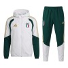 Italië Trainingsjack Capuchon 2026-27 Witte - Heren
