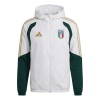 Italië Trainingsjack Capuchon 2026-27 Witte - Heren