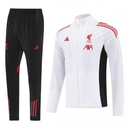 Liverpool Trainingsjack Pak 2025-26 Witte - Heren Liverpool Trainingsjack Pak 2025-26 Witte - Heren