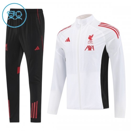 Liverpool Trainingsjack Pak 2025-26 Witte - Kids Liverpool Trainingsjack Pak 2025-26 Witte - Kids