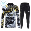 Real Madrid Marvel Trainings Sweatshirt Quarter-zip 2026-27 Zwarte - Kids