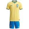 Officiële Voetbalshirt + Korte Broek Brazilië Thuis WK 2026 - Kids