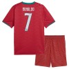 Officiële Voetbalshirt + Korte Broek Portugal Ronaldo 7 Thuis WK 2026 - Kids Officiële Voetbalshirt + Korte Broek Portugal Ronaldo 7 Thuis WK 2026 - Kids