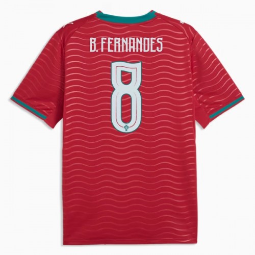 Officiële Voetbalshirt Portugal B. Fernandes 8 Thuis WK 2026 - Heren Officiële Voetbalshirt Portugal B. Fernandes 8 Thuis WK 2026 - Heren
