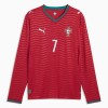 Officiële Voetbalshirt Portugal Ronaldo 7 Thuis WK 2026 Lange Mouw - Heren