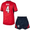 Officiële Voetbalshirt + Korte Broek Engeland Rice 4 Uit WK 2026 - Kids