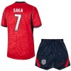 Officiële Voetbalshirt + Korte Broek Engeland Saka 7 Uit WK 2026 - Kids