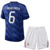 Officiële Voetbalshirt + Korte Broek Frankrijk Camavinga 6 Thuis WK 2026 - Kids
