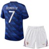 Officiële Voetbalshirt + Korte Broek Frankrijk O. Dembele 7 Thuis WK 2026 - Kids