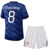 Officiële Voetbalshirt + Korte Broek Frankrijk Tchouameni 8 Thuis WK 2026 - Kids