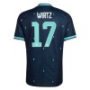 Officiële Voetbalshirt Duitsland Wirtz 17 Uit WK 2026 - Heren