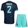 Officiële Voetbalshirt + Korte Broek Duitsland Rudiger 2 Uit WK 2026 - Kids