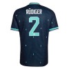 Officiële Voetbalshirt + Korte Broek Duitsland Rudiger 2 Uit WK 2026 - Kids