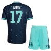 Officiële Voetbalshirt + Korte Broek Duitsland Wirtz 17 Uit WK 2026 - Kids
