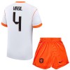 Officiële Voetbalshirt + Korte Broek Nederland Virgil 4 Uit WK 2026 - Kids