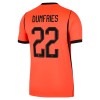 Officiële Voetbalshirt Nederland Dumfries 22 Thuis WK 2026 - Heren