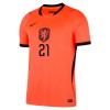 Officiële Voetbalshirt Nederland Frenkie de Jong 21 Thuis WK 2026 - Heren
