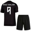 Officiële Voetbalshirt + Korte Broek Noorwegen Haaland 9 Uit WK 2026 - Kids