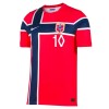 Officiële Voetbalshirt + Korte Broek Noorwegen Odegaard 10 Thuis WK 2026 - Kids