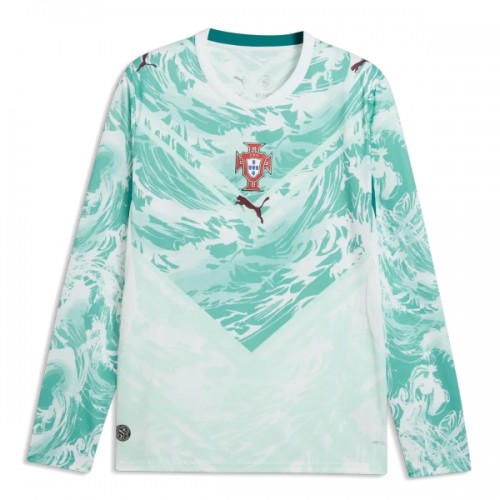 Officiële Voetbalshirt Portugal Uit WK 2026 Lange Mouw - Heren Officiële Voetbalshirt Portugal Uit WK 2026 Lange Mouw - Heren