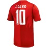 Officiële Voetbalshirt Canada J. David 10 Thuis WK 2026 - Heren Officiële Voetbalshirt Canada J. David 10 Thuis WK 2026 - Heren