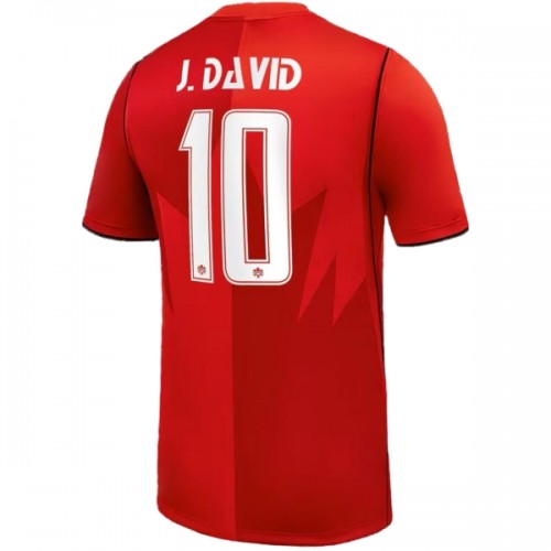 Officiële Voetbalshirt Canada J. David 10 Thuis WK 2026 - Heren Officiële Voetbalshirt Canada J. David 10 Thuis WK 2026 - Heren