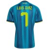 Officiële Voetbalshirt Colombia Luis Diaz 7 Uit WK 2026 - Heren