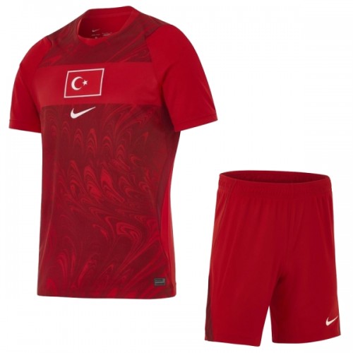 Officiële Voetbalshirt + Korte Broek Turkije Thuis WK 2026 - Kids Officiële Voetbalshirt + Korte Broek Turkije Thuis WK 2026 - Kids