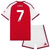 Officiële Voetbalshirt + Korte Broek Arsenal Saka 7 Thuis 2026-27 - Kids