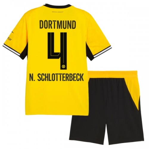 Officiële Voetbalshirt + Korte Broek Borussia Dortmund N. Schlotterbeck 4 Thuis 2026-27 - Kids Officiële Voetbalshirt + Korte Broek Borussia Dortmund N. Schlotterbeck 4 Thuis 2026-27 - Kids
