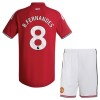 Officiële Voetbalshirt + Korte Broek Manchester United B. Fernandes 8 Thuis 2026-27 - Kids Officiële Voetbalshirt + Korte Broek Manchester United B. Fernandes 8 Thuis 2026-27 - Kids