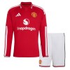 Officiële Voetbalshirt + Korte Broek Manchester United Thuis 2026-27 Lange Mouw - Kids